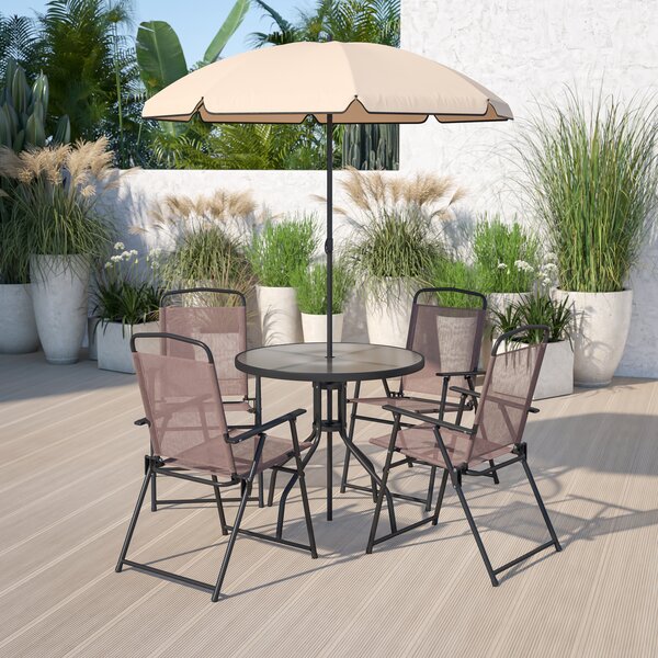 Restaurant patio furniture with outlet umbrella